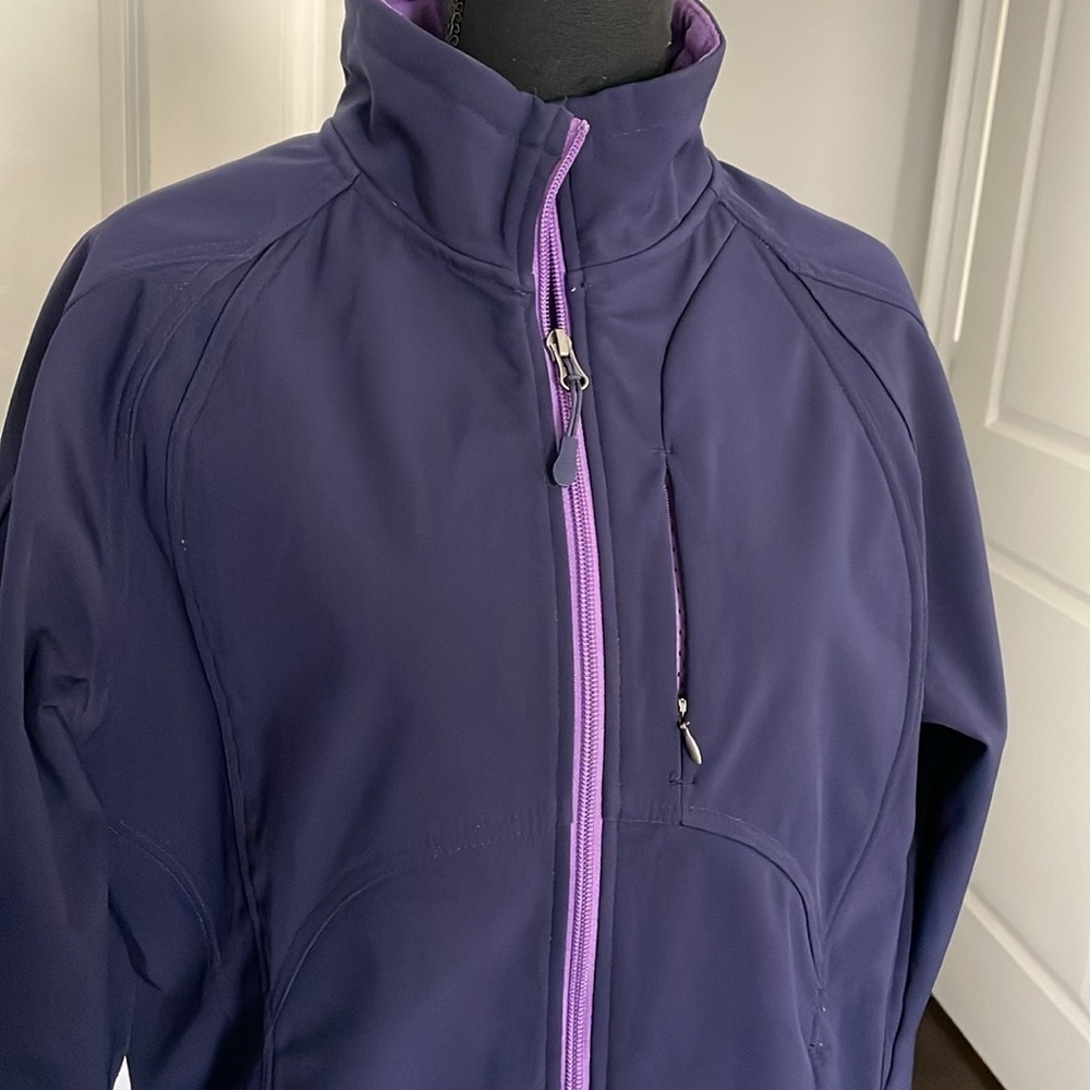 Double Diamond Windbreaker Women Size L Purple Gorpcore Athleisure Activewear